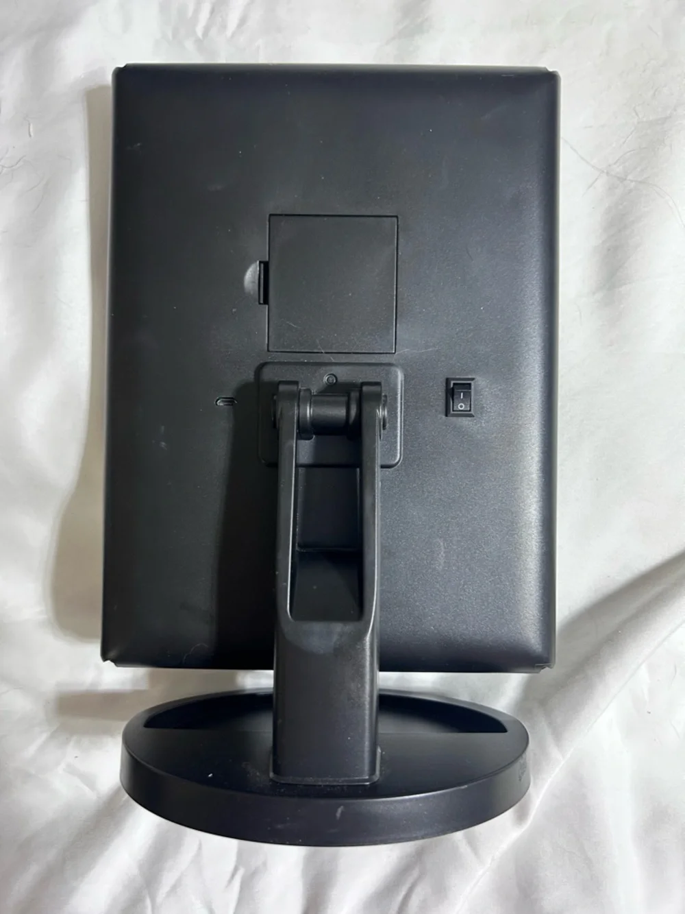LED Magnifying USB Battery Weily Lighted Tri-Fold Makeup Mirror Adjustable Black
